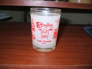 Vintage Storytown Fun Park,  Lake George,  Ny Small Juice Glass Or Shot Glass