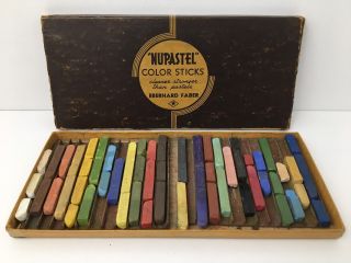Vintage Usa Eberhard Faber Nupastel Color Sticks Assorted Colors