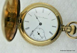 Antique 1899 Elgin " Sun - Dial " 7 Jewel Pocket Watch In A Gold Filled Hunting Case