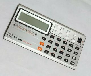 Vintage 1980s Casio Ml - 80 Melody Music Electronic Calculator Alarm Clock Lcd