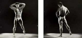 Bruce Bellas La Nude Male Butt Physique Vintage Gay Interest - 17 " X22 " Art Print