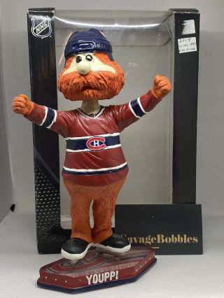 Youppi Montreal Canadiens Mascot Bobblehead Nhl Stadium Exclusve Bobble Read