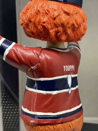 YOUPPI Montreal Canadiens Mascot Bobblehead NHL Stadium Exclusve Bobble READ 3