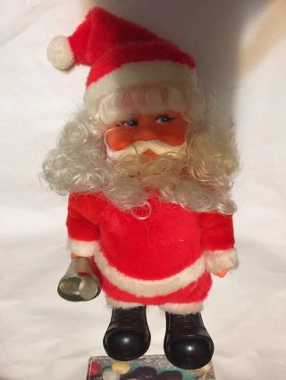 Vintage Walking Santa Claus Battery Musical Toy.  A146jv