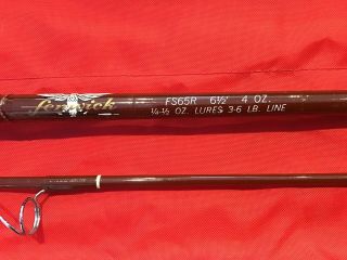 NOS Vintage Fenwick Fishing Rod FS 65 R 6 1/2 