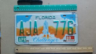 License Plate,  Florida,  Space Shuttle,  Challenger,  Aja 776