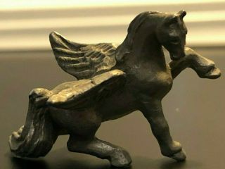 Vintage Rawcliffe Pewter Pegasus Winged Horse Figurine 1x1.  5” Figure Fantasy