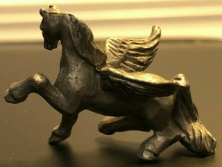Vintage Rawcliffe Pewter Pegasus Winged Horse Figurine 1x1.  5” Figure Fantasy 2