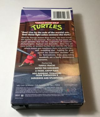 C5 Vintage Teenage Mutant Ninja Turtles VHS Tape 2004 2