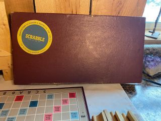 Vintage 1953 Scrabble Board Game by Selchow & Richter Complete 2