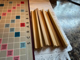 Vintage 1953 Scrabble Board Game by Selchow & Richter Complete 3