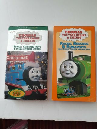Vintage Thomas The Tank Engine & Friends Vhs Tapes In Set Of Two (2).