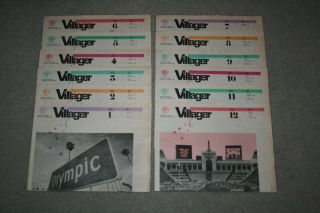 1984 Summer Olympic Games Los Angeles Villager Newspapers Complete Set Of 12