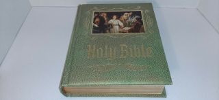 Vintage 1971 Holy Bible King James Version Heirloom Publishing Family Red Letter