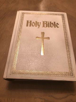 Holy Bible Catholic American Family Nab - Vintage Euc