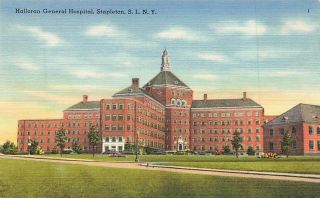 Halloran General Hospital Stapleton Staten Island Ny Linen Vtg P127