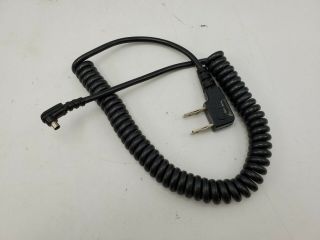 Vintage Household To Pc Professional Flash Sync Coiled Cable Cord - 20 " Long