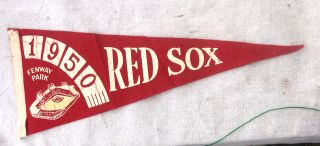 1950 Boston Red Sox Fenway Park Felt Pennant