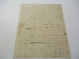 Antique American Autograph Letter To Samuel Smith 1811 Religious Writings