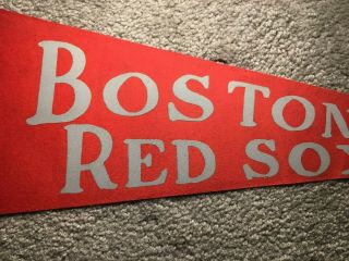 Vintage 1950’s Boston Red Sox Baseball Pennant Full Size with Tassels 3