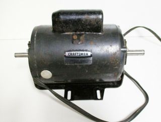 Vintage Craftsman 1/2 Hp Dual Shaft 113 10 " Table Saw Electric Motor