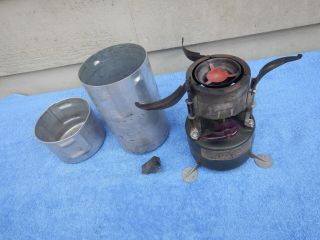 Vintage 1952 Rogers U.  S.  Army Military Coleman Gas Field Camp Stove & Case 1950