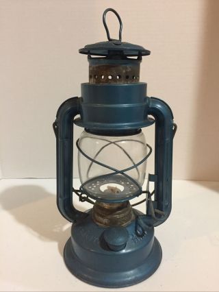Vintage Blue Chalwyn Tropic Lantern Made In England 10 1/2” Tall
