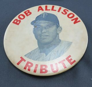 Vintage Minnesota Twins Baseball Harmon Killebrew & Bob Allison Pinback Buttons 2