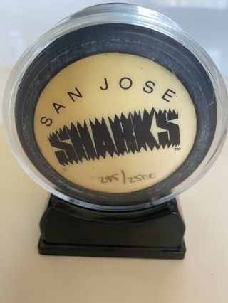 San Jose Sharks 1st Season 91/92 245/2500 Rare Hockey Puck Limited Edition Nhl