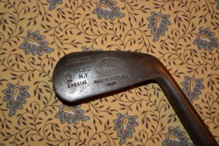 Antique Vintage Hickory Wood Shaft George Nicoll Driving Iron Golf Club