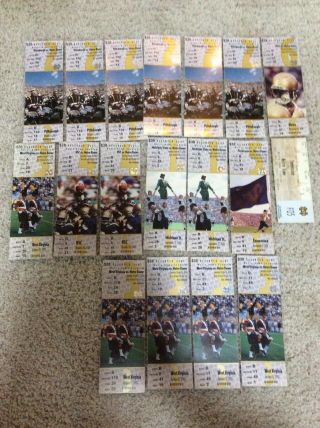 18 2001 Notre Dame Football Miscellaneous Ticket Stubs/ Full Ticket Home Games