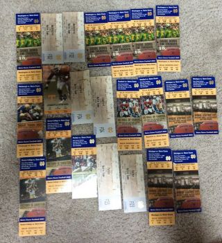 22 2004 Notre Dame Football Miscellaneous Ticket Stubs/ Full Tickets