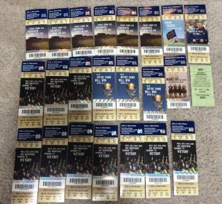 23 2007 Notre Dame Football Miscellaneous Ticket Stubs/ Full Ticket Home Games