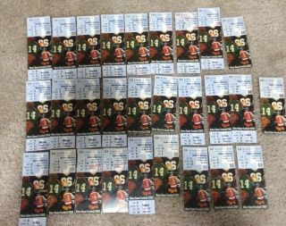 28 2000 Notre Dame Football Miscellaneous Ticket Stubs/ Full Ticket Home Games