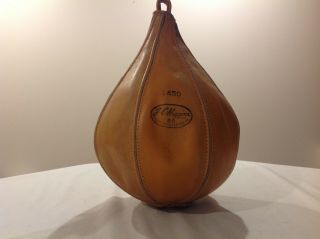 Vtg Jc Higgins 1450 Leather Speed Punching Bag - - Sears Roebuck