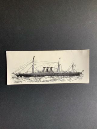 The Inman And International Line Steamship Vintage Brochure