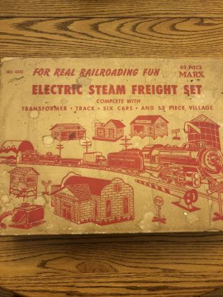 Vintage Marx Electric Steam Freight Set 4355