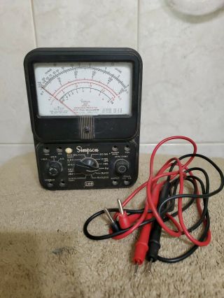Vintage Simpson 260 Series 6p Analog Volt - Ohm - Milliammeter Vom Multi - Meter