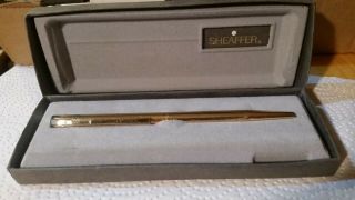 Vintage Gold Electroplated Sheaffer White Dot Ball Point Pen