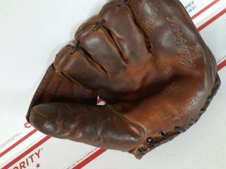 Wilson Baseball Glove Rht A2121 Billy Loes Brooklyn Dodgers 1941 Patent Vintage