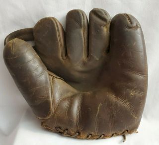 Vintage Nokona Split Finger Type Leather Baseball Glove Acceptable