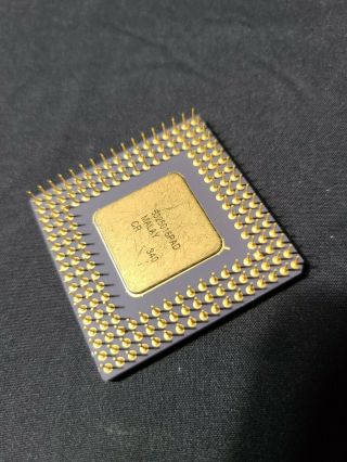 Intel 486 DX2 - 66MHz A80486DX2 - 66 Vintage Ceramic Gold CPU Processor SX750 2