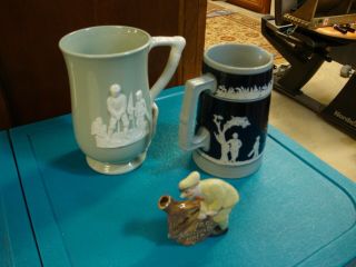 Vintage Golfing Steins And Decanter - Rare - - L@@k
