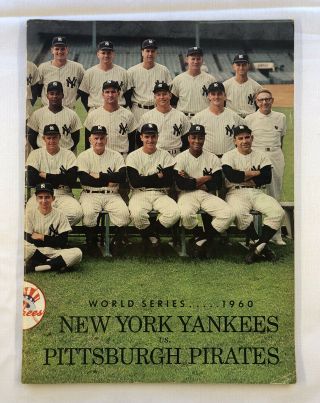 1960 World Series Program Ny Yankees Vs.  Pittsburgh Pirates Vintage Rare