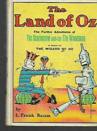 R3 - Vintage The Land Of Oz By Frank Baum Hardcover Illustrated By John Neill