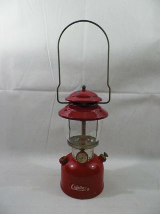 Old Vintage 1964 Coleman Red 200a Lantern 2/64 Single Mantle