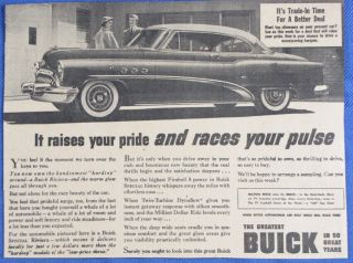Vintage 1953 Buick Special Riviera Sedan Car Newspaper Print Ad