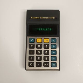 Canon Palmtronic Ld - 81 Calculator Green Led Computer Vintage