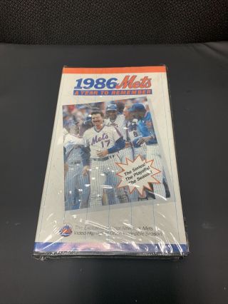 York Mets 1986 A Year To Remember Vhs Highlights Of An Incredible Season Vhs