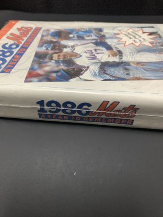 York Mets 1986 A Year To Remember VHS Highlights of An Incredible Season VHS 2